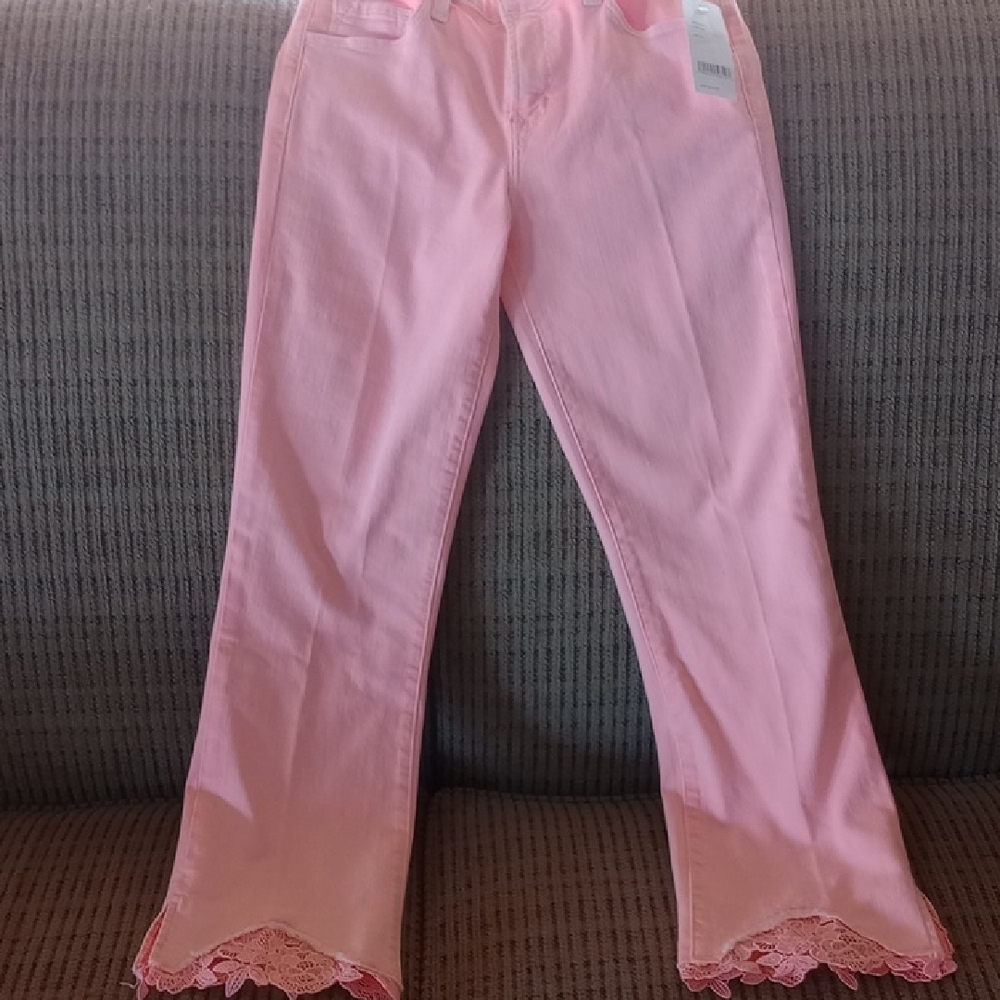J Brand Pink Flare Wide Leg Jeans